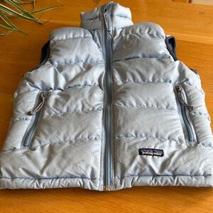 Patagonia Light Blue Puffer Vest